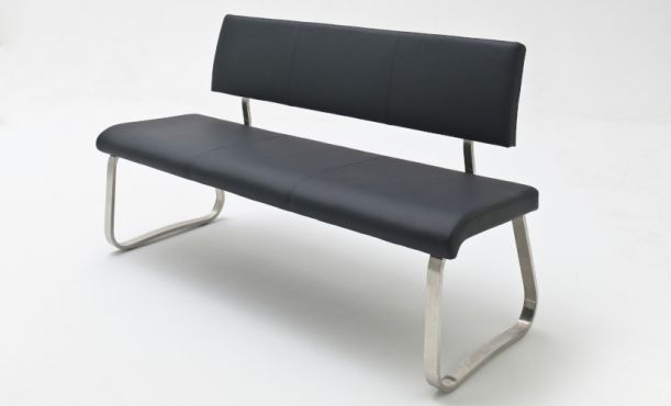 Sitzbnke Leder schwarz