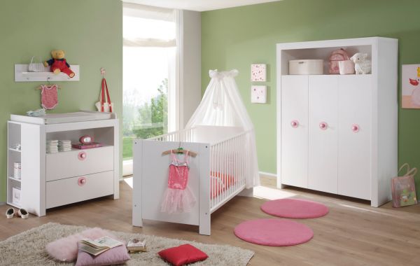 Babyzimmer Wickelkommode Olivia in wei Babymbel Wickeltisch 96 x 111 cm