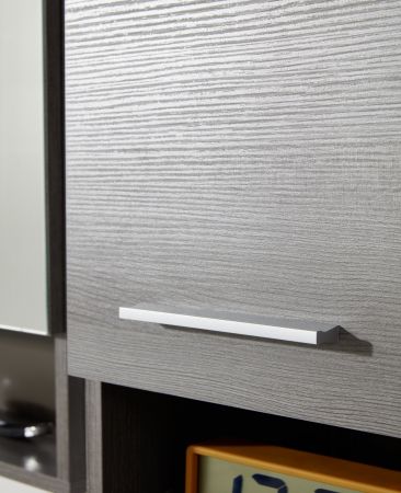 Badezimmer Badmbel Set Runner in Sardegna grau Rauchsilber Badkombination 3-teilig 103 x 190 cm