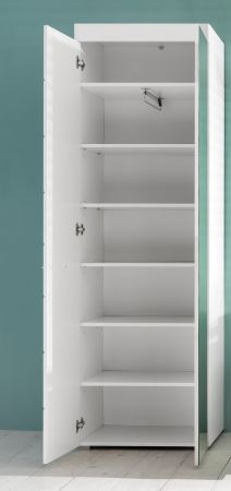Garderobenschrank Schuhschrank Mehrzweckschrank Amanda wei Hochglanz