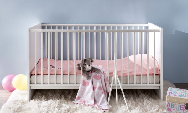 Bettumbauseiten Set wei fr Babybett Ronja Umbau Juniorbett