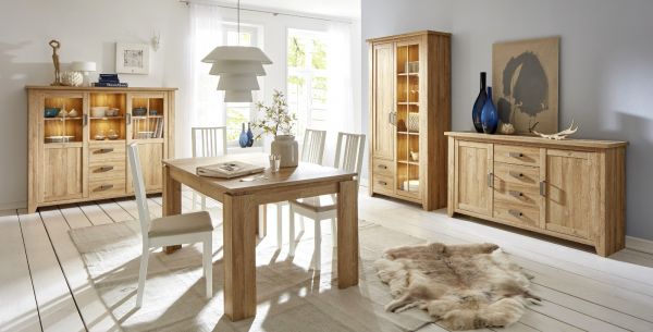 Sideboard Kommode in Alteiche Dekor Anrichte 174 cm Canyon