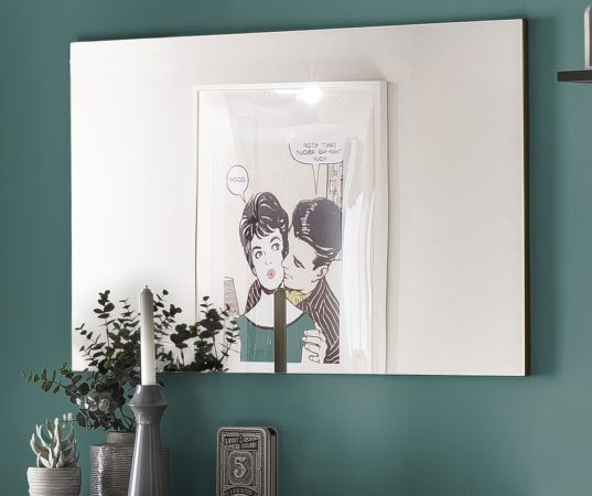 Garderobenspiegel Flur Wandspiegel grau 91 x 60 cm Smart
