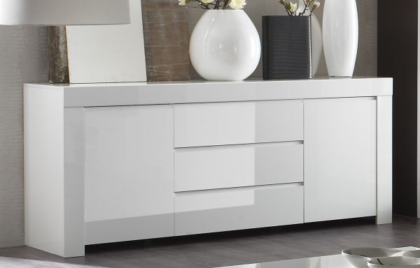 Sideboard Kommode weiss Hochglanz Lack Italien Livorno2