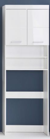 Waschmaschinenschrank Amanda in wei Hochglanz Badmbel 63 x 187 cm