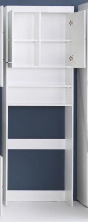 Waschmaschinenschrank Amanda in wei Hochglanz Badmbel 63 x 187 cm