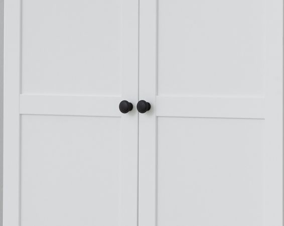 Flurgarderobe Baxter in weiß Landhaus Schuh- / Garderobenschrank 81 x 196 cm Flurgarderobe Baxter in weiß Landhaus Schuh- / Garderobenschrank 81 x 196 cm