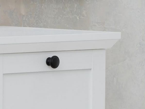 Kommode Baxter in wei 81 x 88 cm im Landhausstil als Schuhschrank