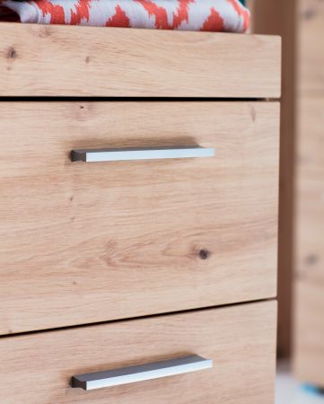 Badezimmer Hochschrank Amanda in Asteiche Badschrank 37 x 190 cm