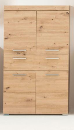 Badezimmer Midischrank Amanda in Asteiche Badschrank 73 x 132 cm