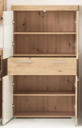 Badezimmer Midischrank Amanda in Asteiche Badschrank 73 x 132 cm
