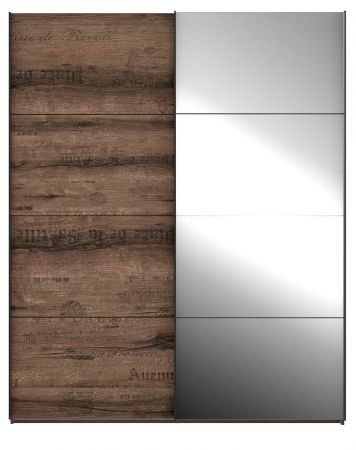 Schwebetürenschrank Jacky Schlammeiche 170 cm