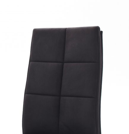 2 x Stuhl Salva in Schwarz Vintage und Edelstahl Freischwinger Luxus Komfortsitz Esszimmerstuhl 2er Set