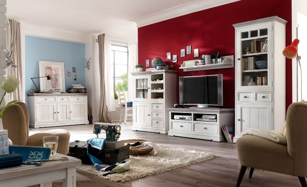 Sideboard Opus Kiefer weiß massiv 125 cm