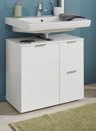 Waschbeckenunterschrank Concept1 in Hochglanz weiß