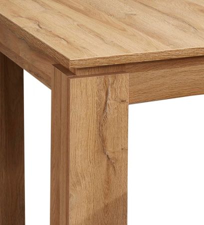 Esstisch in Wotan Eiche Kchentisch ausziehbar mit Einlegeplatte 160 - 200 x 90 cm Holztisch