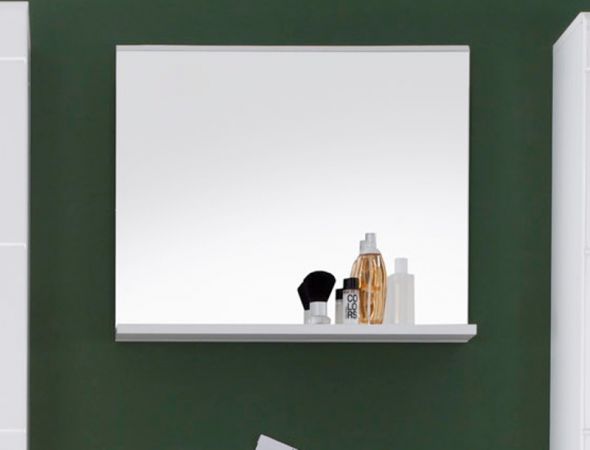 Badezimmer Spiegel Mezzo in wei mit Ablage 60 x 50 cm