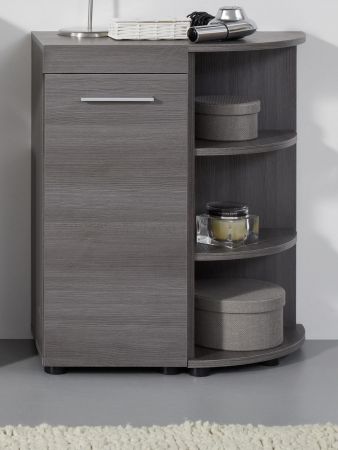 Badezimmer Kommode Runner in Sardegna grau Rauchsilber Badmbel Unterschrank 30 x 76 cm