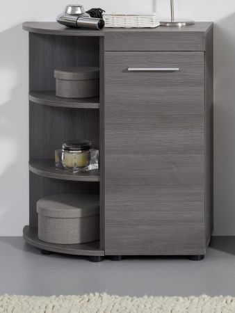 Badezimmer Kommode Runner in Sardegna grau Rauchsilber Badmbel Unterschrank 30 x 76 cm