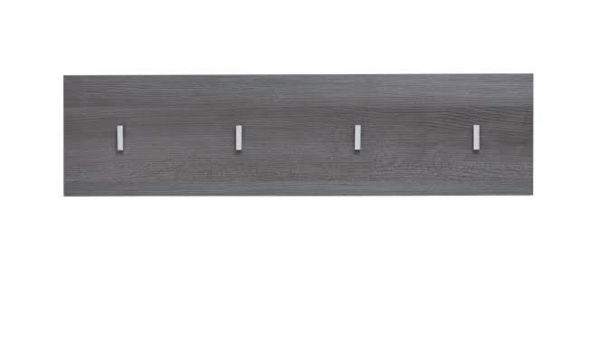 Garderobenleiste Line in Sardegna grau Rauchsilber Flur Wandgarderobe 80 x 21 cm