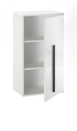 Badezimmer Hngeschrank Design-D in wei Hochglanz Badschrank hngend 45 x 85 cm