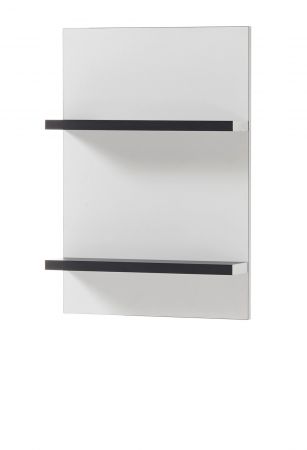 Badezimmer Hngeregal Design-D in wei und schwarz Wandregal 40 x 62 cm Regal hngend