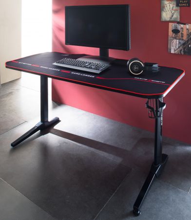 Gamingtisch DX-Racer in schwarz Computertisch Gaming Desk 140 x 66 cm