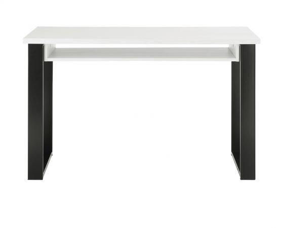 Brombel komplett Set Stove in wei Pinie und anthrazit Landhaus mit Aktenregal, Kommode und Wandregal
