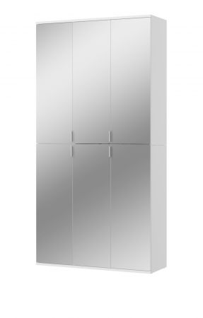 Garderobenschrank mit Spiegel ProjektX in wei Mehrzweckschrank mit Spiegeltren 91 x 193 cm