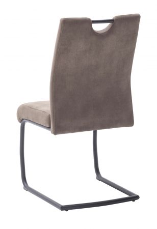 2 x Stuhl Acroma in sand Antik-Look Freischwinger Esszimmerstuhl 2er Set mit Komfortsitzhhe bis 150 kg