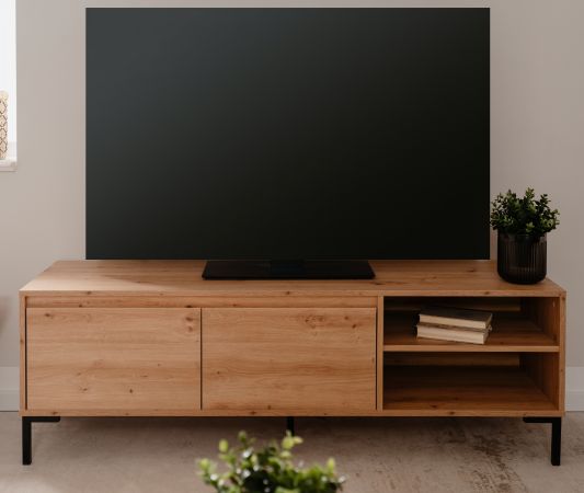 TV-Lowboard Korsika in Artisan Eiche TV Unterteil 150 x 49 cm