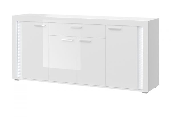 Sideboard Skylight in wei Hochglanz Kommode inklusive Frontbeleuchtung 182 x 84 cm