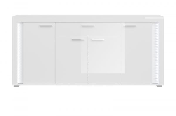 Sideboard Skylight in wei Hochglanz Kommode inklusive Frontbeleuchtung 182 x 84 cm