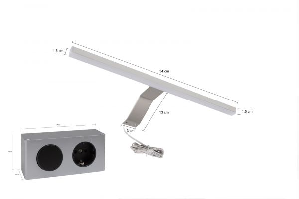 Badmbel Set 2-teilig Lambada in wei Hochglanz und Sonoma Eiche Badkombination 60 x 191 cm