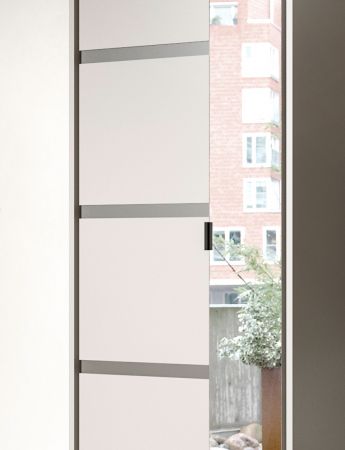 Garderobenschrank Jaru in grau und schwarz Garderobe oder groer Schuhschrank 65 x 196 cm