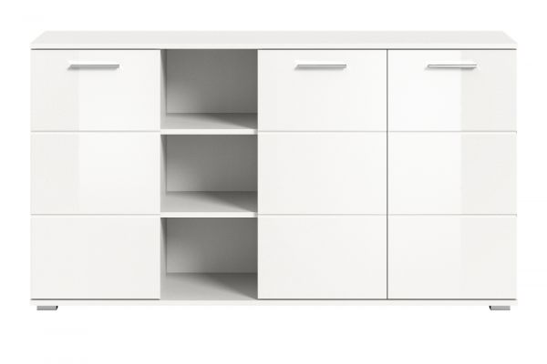 Sideboard Prego in wei Hochglanz Wohn- und Esszimmer Kommode 150 x 83 cm