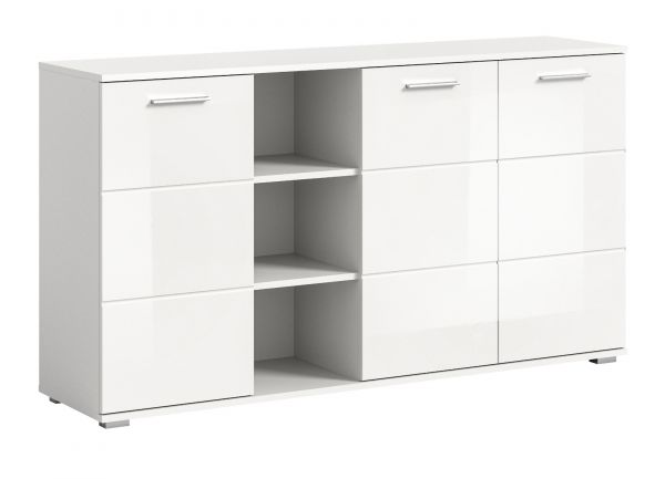 Sideboard Prego in wei Hochglanz Wohn- und Esszimmer Kommode 150 x 83 cm