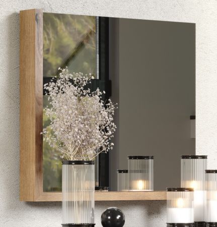 Garderobenspiegel Synnax in Evoke Eiche Flur Diele Spiegel mit Ablage 80 x 72 cm