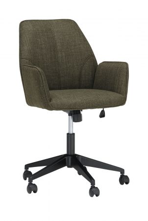 Brostuhl O-Pemba in olive mit Armlehne Schreibtischstuhl fr Homeoffice und Bro