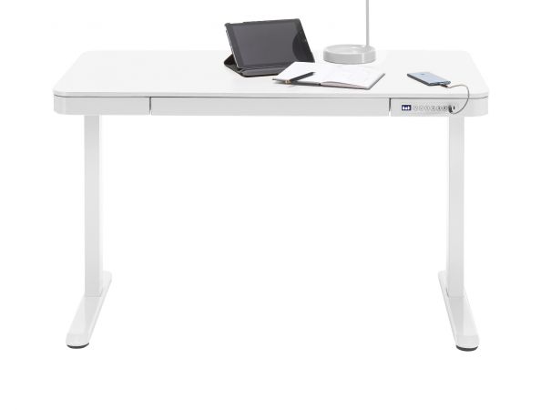 Schreibtisch Barco in wei Computertisch elektrisch hhenverstellbar 120 x 60 cm