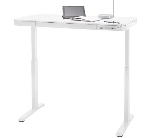 Schreibtisch Barco in wei Computertisch elektrisch hhenverstellbar 120 x 60 cm