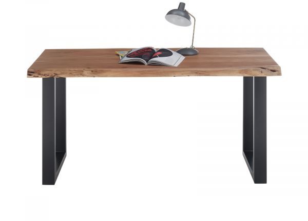 Schreibtisch Cartagena in Akazie massiv lackiert Computertisch fr Homeoffice und Bro 140 x 65 cm