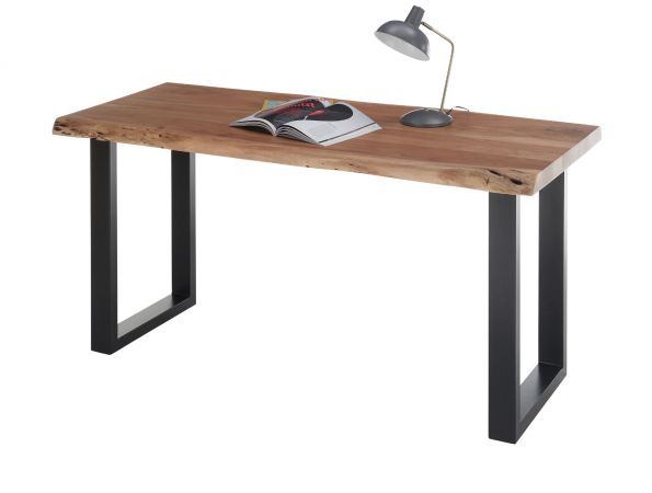 Schreibtisch Cartagena in Akazie massiv lackiert Computertisch fr Homeoffice und Bro 140 x 65 cm
