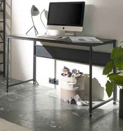 Schreibtisch Corinth in schwarz Computertisch fr Homeoffice und Bro 120 x 60 cm