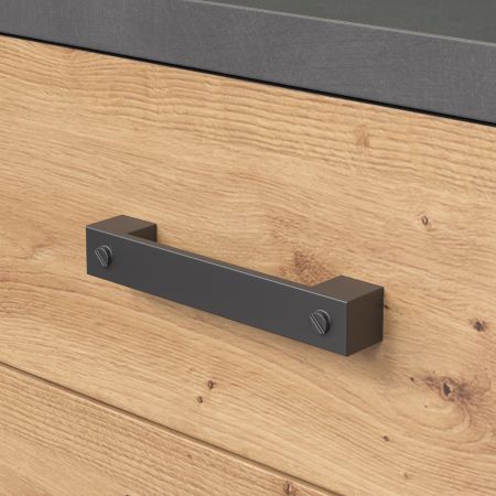 Kleiderschrank Follow in Artisan Eiche und grau Dreht�renschrank 3-t�rig 171 x 212 cm