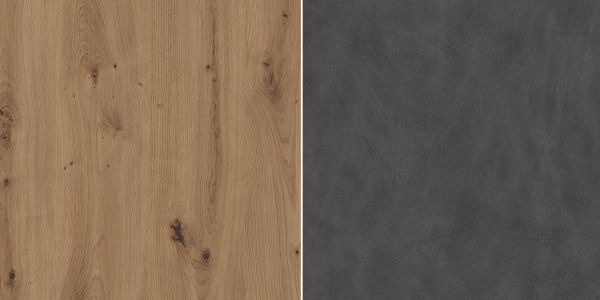 Kleiderschrank Follow in Artisan Eiche und grau Dreht�renschrank 3-t�rig 171 x 212 cm