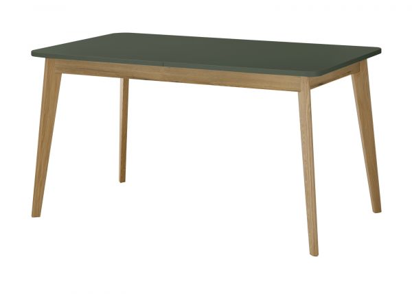 Esstisch Juna in Salbei und Evoke Eiche Kchentisch skandinavisch ausziehbar 140 / 180 x 80 cm
