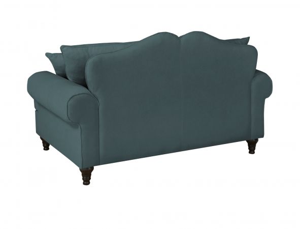 Sofa Adelina in blaugrn Landhaus Couch 2-Sitzer 170 cm