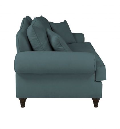Sofa Adelina in blaugrn Landhaus Couch 2-Sitzer 170 cm
