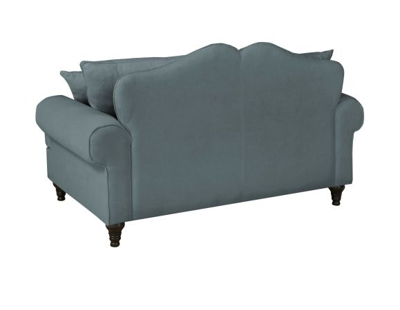 Sofa Adelina in grau Landhaus Couch 2-Sitzer 170 cm